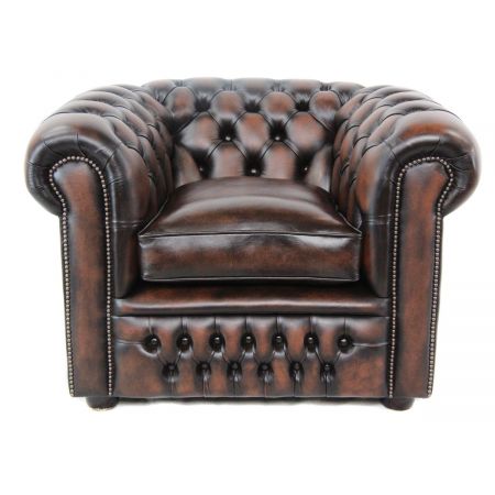 Chesterfield Ledersessel, Original englischer "London Classic" Sessel