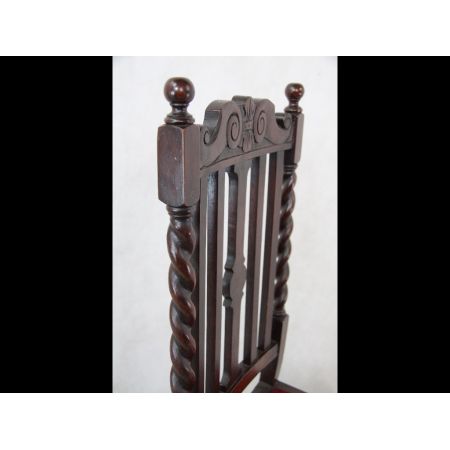 Set of 4 Chairs  4er Satz Stühle Landhausstühle massiv Eiche 