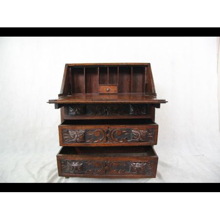 Bureau Sekretär Viktorian Eiche massiv Original