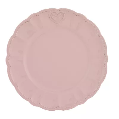 Clayre & Eef Teller rosa Ø26cm