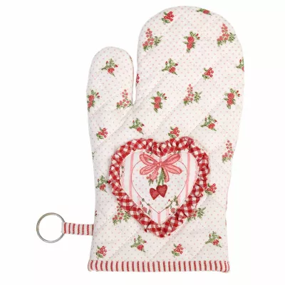 Clayre & Eef Ofenhandschuh mit Blumenmuster