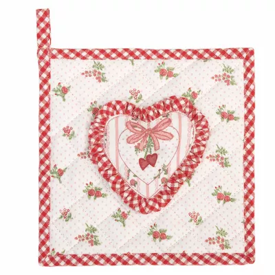 Clayre & Eef Topflappen Herz