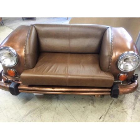 Autosofa Ambassador - Front, bronze mit Ledersitz