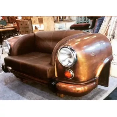 Autosofa Ambassador - Front, bronze mit Ledersitz