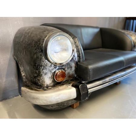 Autosofa Ambassador - Front, silber mit Ledersitz