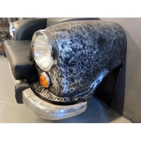 Autosofa Ambassador - Front, silber mit Ledersitz