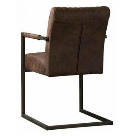 Esszimmerstuhl Vera mit Armlehnen, dunkelbraun Sofort Lieferbar