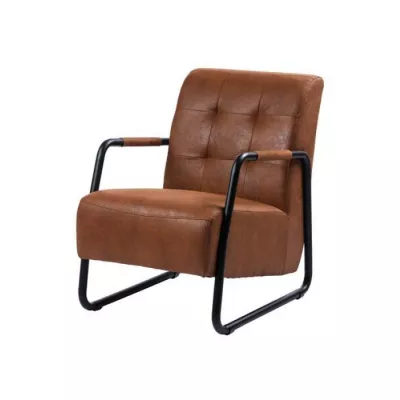 Industrial Style Sessel Mario, cognac