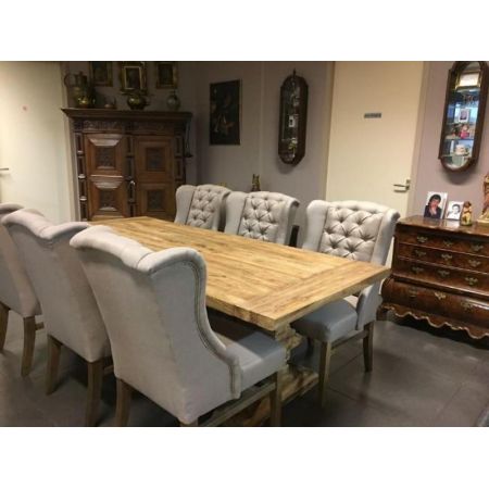 Rustikaler Esstisch Castle, Massivholz, in verschiedenen Größen verfügbar