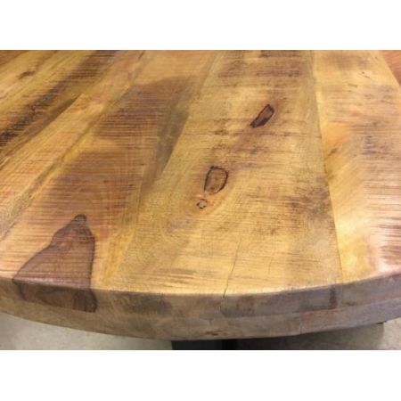 Runder Esstisch aus feinem Massivholz