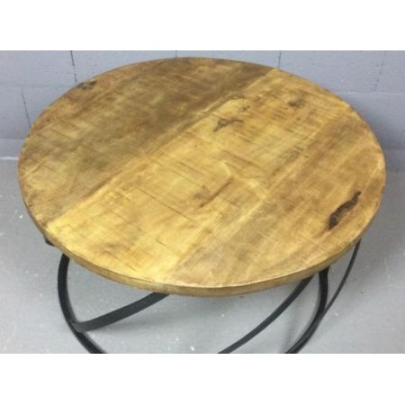 Industrial Style Sofatisch Nancy, Mango und Metall