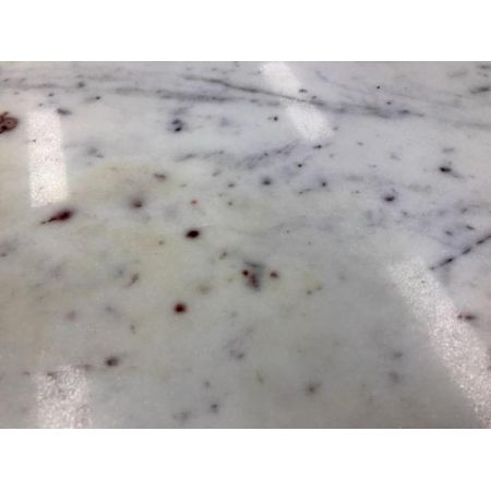 Weißer Marmor Beistelltisch im Art Déco Stil