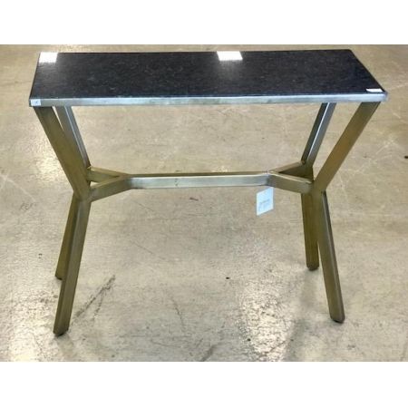 Schwarzer Marmor Beistelltisch im Art Déco Stil