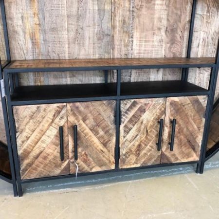 Industrielle Wohnwand / Schrankwand Alois