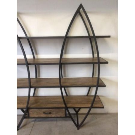 Industrielles Wandregal/Bücherregal