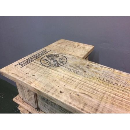 Kleine Theke aus vollmassivem Mangoholz