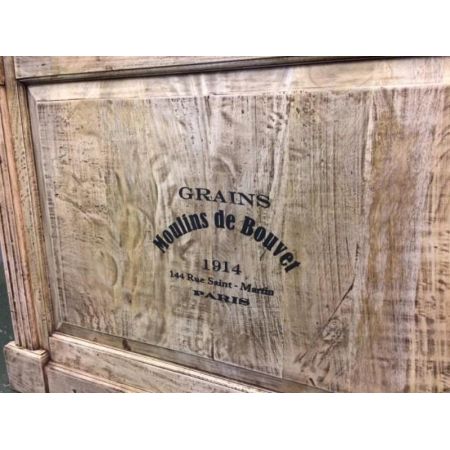 Kleine Theke aus vollmassivem Mangoholz