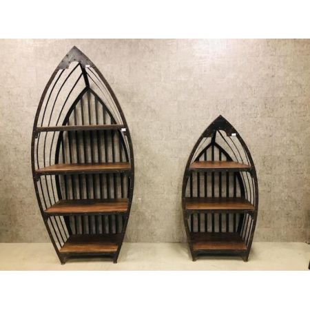 Industrial Style Bücherregal Donald in Bootsform