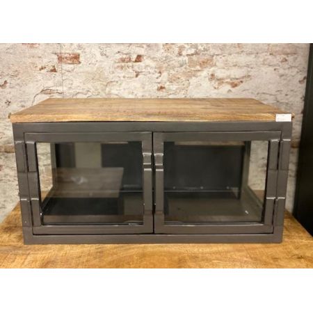 Kleiner Industrial Style Vitrinenschrank Maxwell