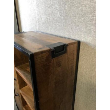 Industrial Style Schrank Marley mit offenem Regal