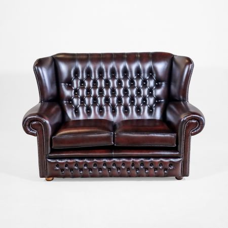 Abbildung in Birch Antique Rust ohne geknöpfte Armlehnen & Ohren