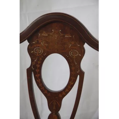 Mahagoni Stuhl Edwardian Chair 1890