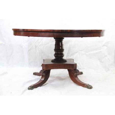 Runder mahagoni  Esstisch  Victorian