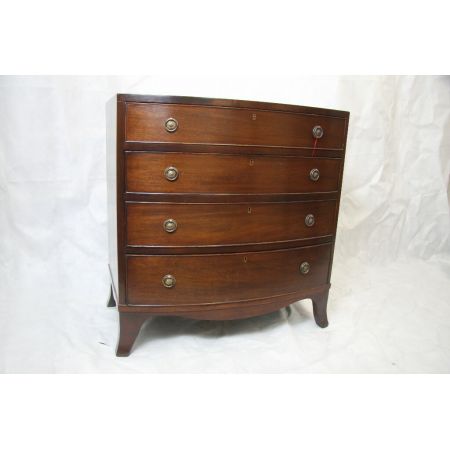Mahagoni Kommode Bowfront COD England Victorian 1860