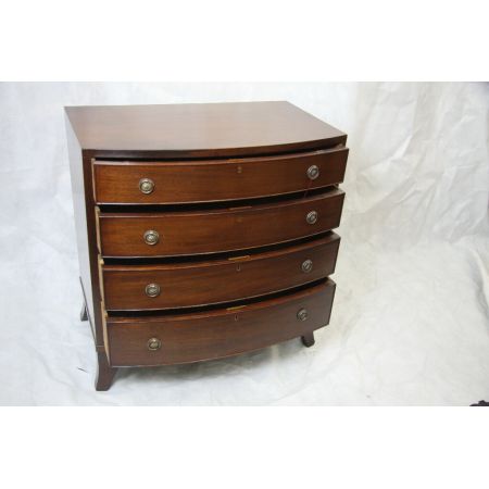 Mahagoni Kommode Bowfront COD England Victorian 1860