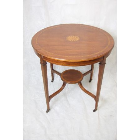 Mahagoni Occationstisch Runder Tisch Edwardian 1890