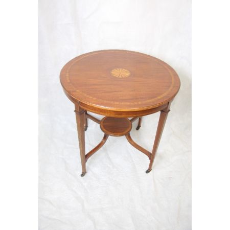 Mahagoni Occationstisch Runder Tisch Edwardian 1890