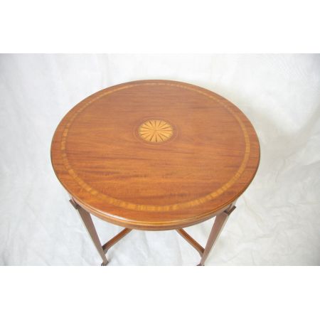 Mahagoni Occationstisch Runder Tisch Edwardian 1890