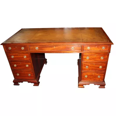 Pedastal desk Victorian Original