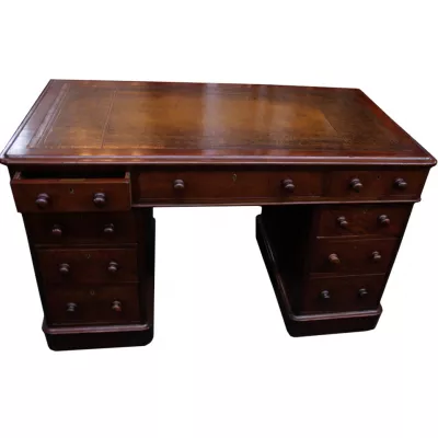 Kleiner Victoriansicher Pedastal Desk Original 1860