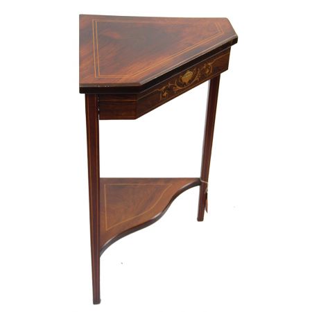 original Edwardianische Eckkonsole / Ecktisch / Corner Table, Rosewood Palisander