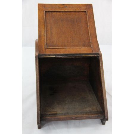 Coal Box  Victorianische Kohlebox Eiche Original