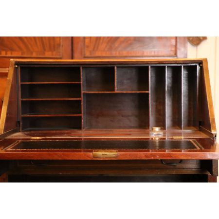 Originales Bureau im Edwardianischen Stil aus Mahagoni