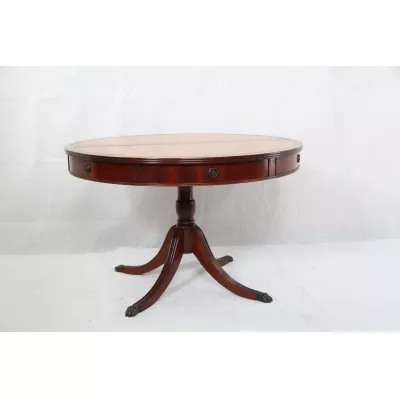 Esstisch  extravaganter Drumtable Mahagoni ausziebar