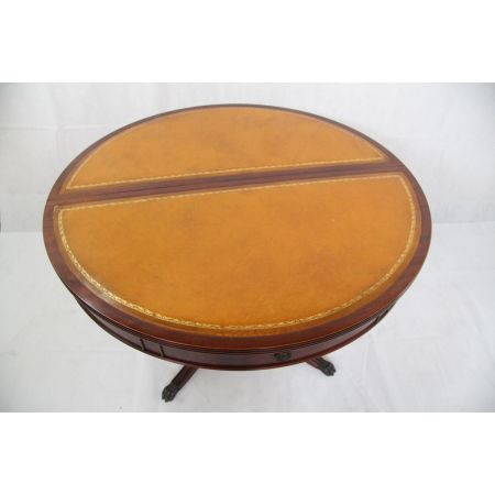 Esstisch  extravaganter Drumtable Mahagoni ausziebar