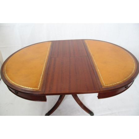 Esstisch  extravaganter Drumtable Mahagoni ausziebar