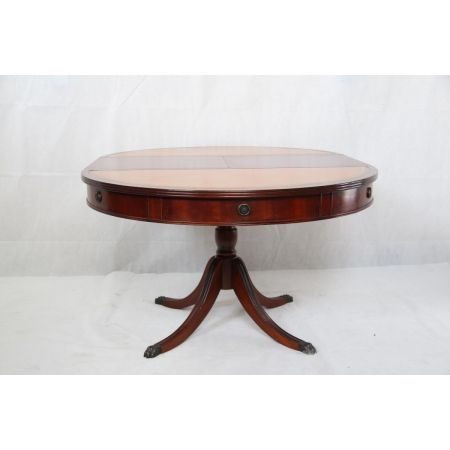 Esstisch  extravaganter Drumtable Mahagoni ausziebar