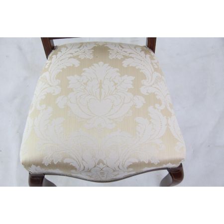 3er Satz Original Edwardian Esszimmerstühle mit Intarsien