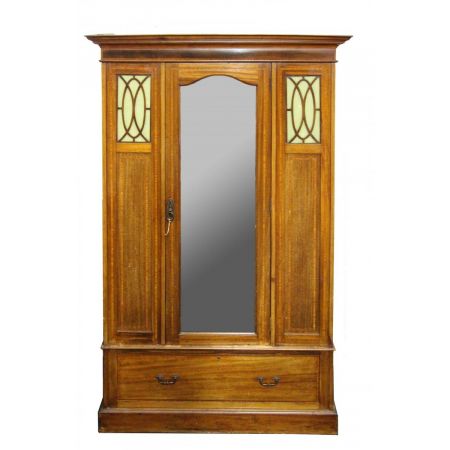 Kleiderschrank Wardrobe england 1910 Mahagoni