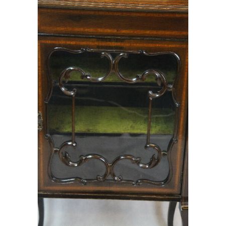   Mahagoni Musikschrank Spiegelvitrine  Cabinet 