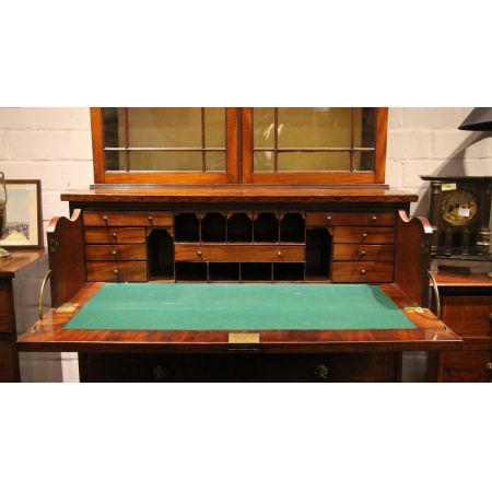 Secretary Bookcase Victorian Original Bücherschrank mahagoni