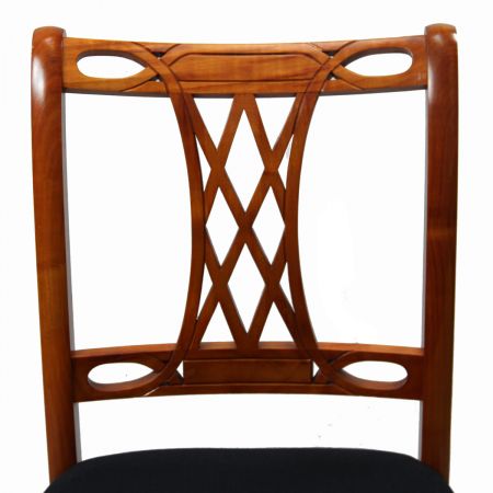 Englischer handpolierter Stuhl aus Kirschholz im viktorianischen Stil
