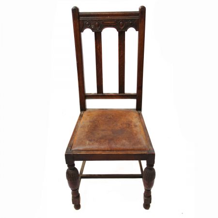 Single dining  Chair  massive Eiche   1920