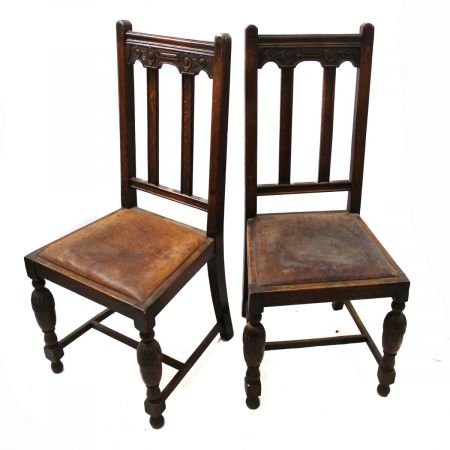 Single dining  Chair  massive Eiche   1920