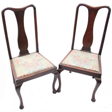 Georgean Style Stühle aus massiven Mahagoni