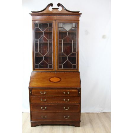 Aufsatzsekretär Bureau bookcase Edwardian england 1890